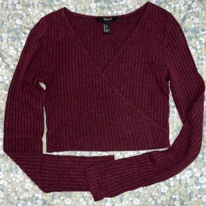 long sleeve crop top